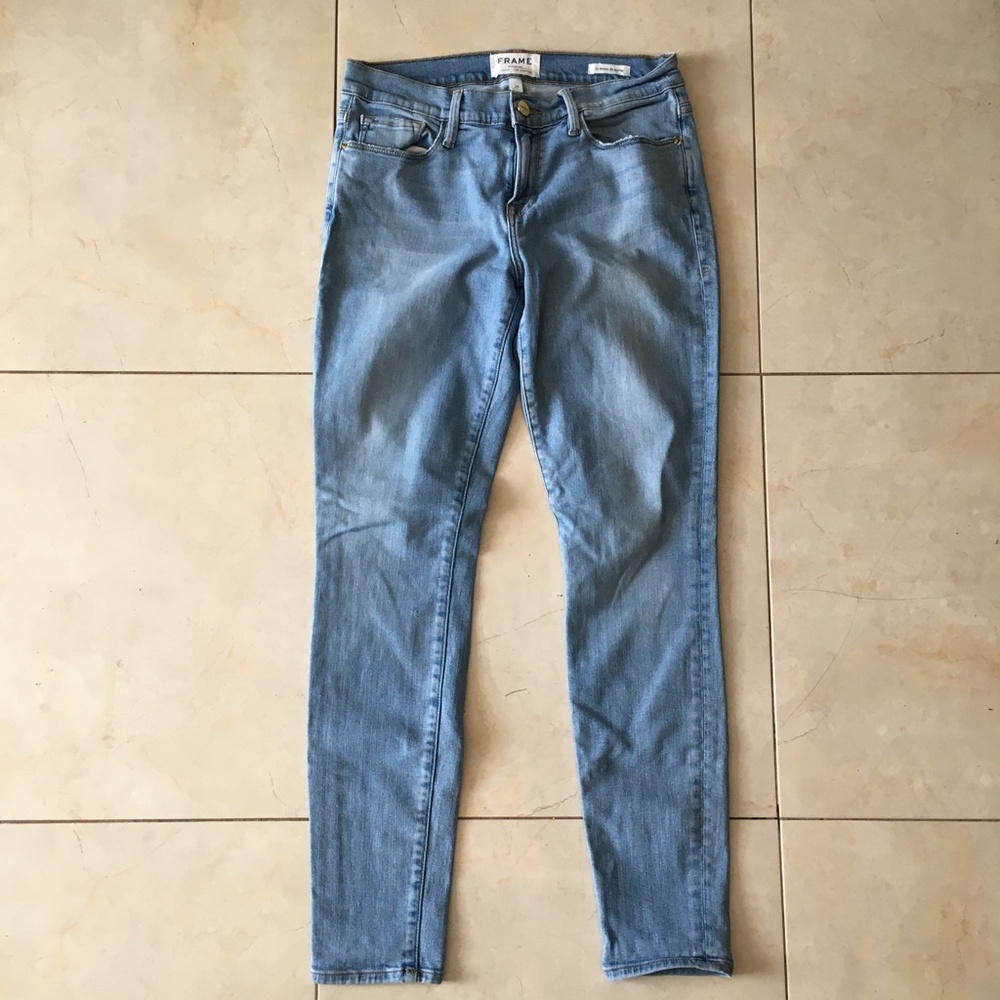 Frame Denim "Le Skinny de Jeanne" Jeans in "Midwood" Wash